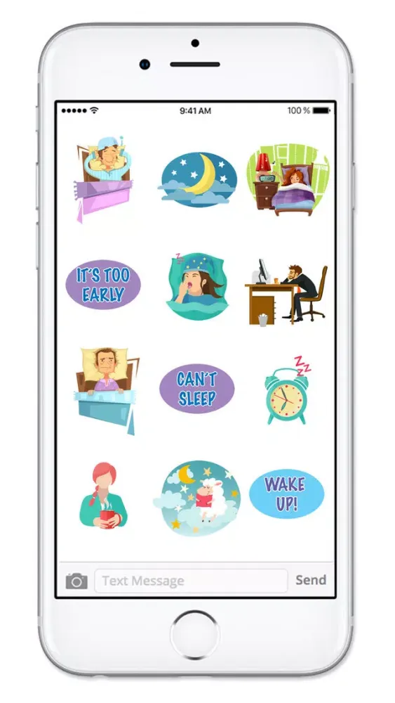 Screenshot di Gotta Sleep Sticker Pack