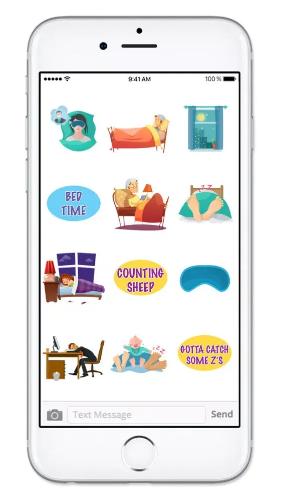 Screenshot di Gotta Sleep Sticker Pack