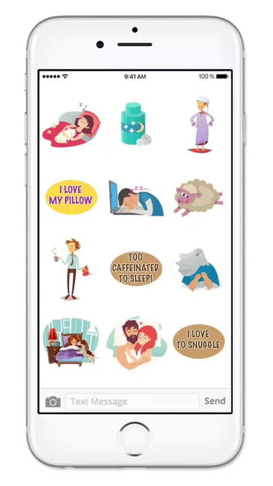 Screenshot di Gotta Sleep Sticker Pack