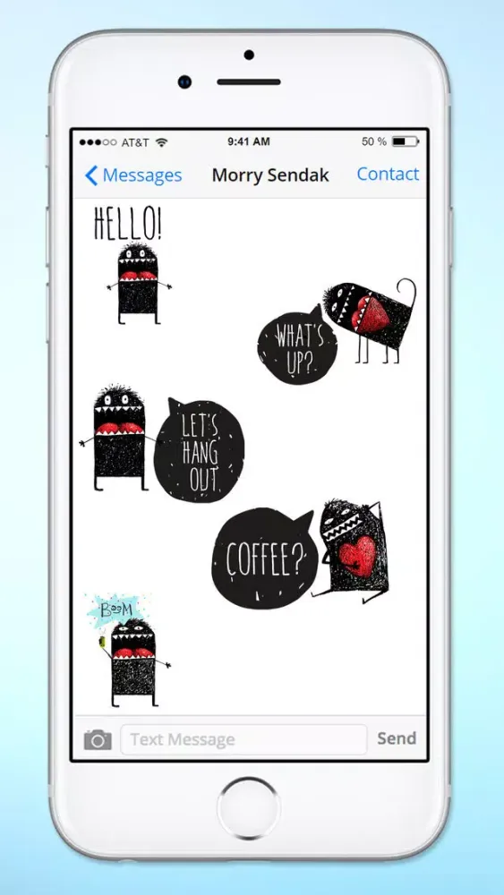 Hello Happy Monster Sticker Pack स्क्रीनशॉट