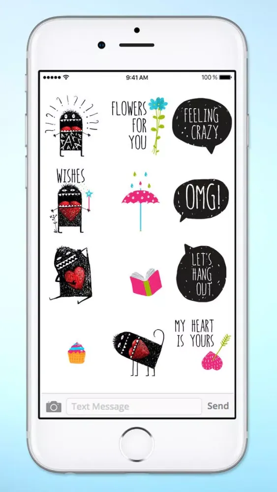 Hello Happy Monster Sticker Pack स्क्रीनशॉट