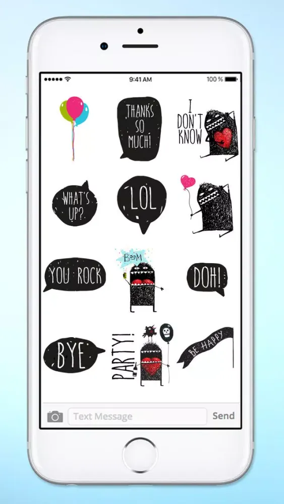 Hello Happy Monster Sticker Pack स्क्रीनशॉट