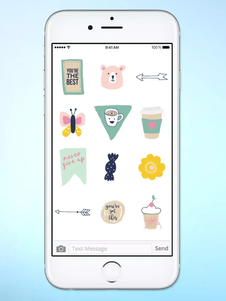 Hello I Love You Sticker Pack iPad  Screenshots