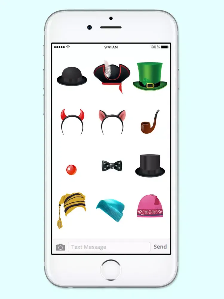 صور Lots of Hats and Fun Disguises Sticker Pack iPad 
