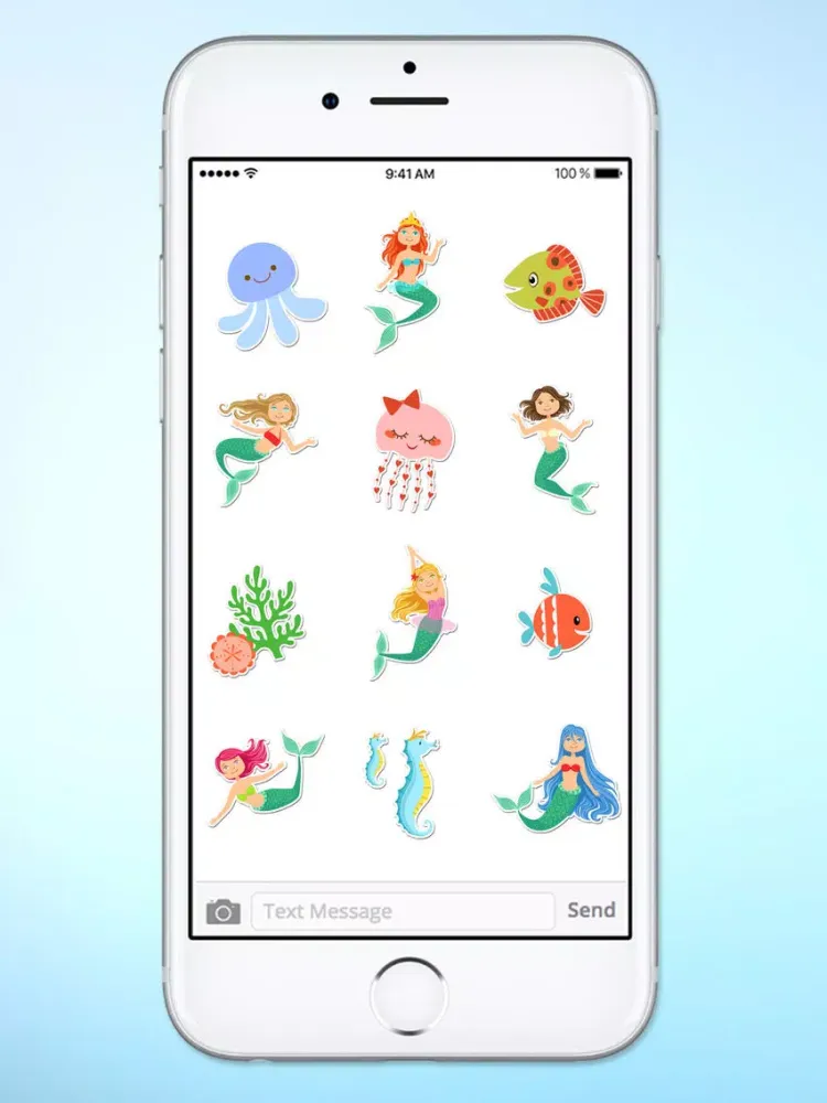 Magical Mermaids & Under Sea Friends Sticker Pack iPad  Screenshots