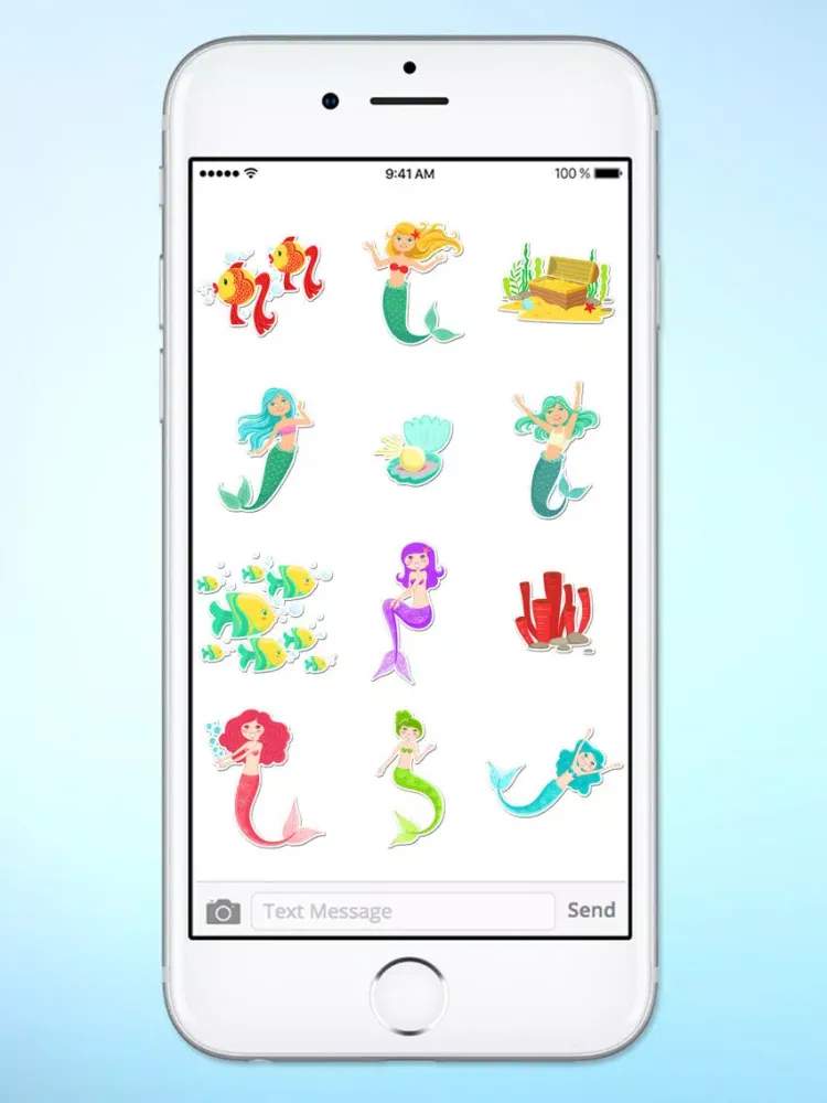 Magical Mermaids & Under Sea Friends Sticker Pack iPad  Screenshots
