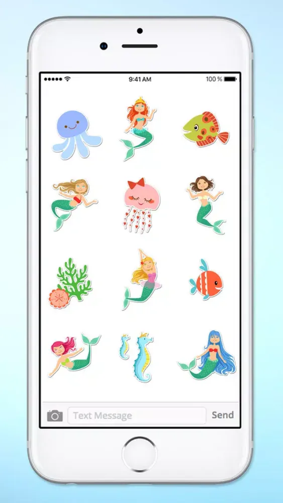 Magical Mermaids & Under Sea Friends Sticker Pack Screenshots
