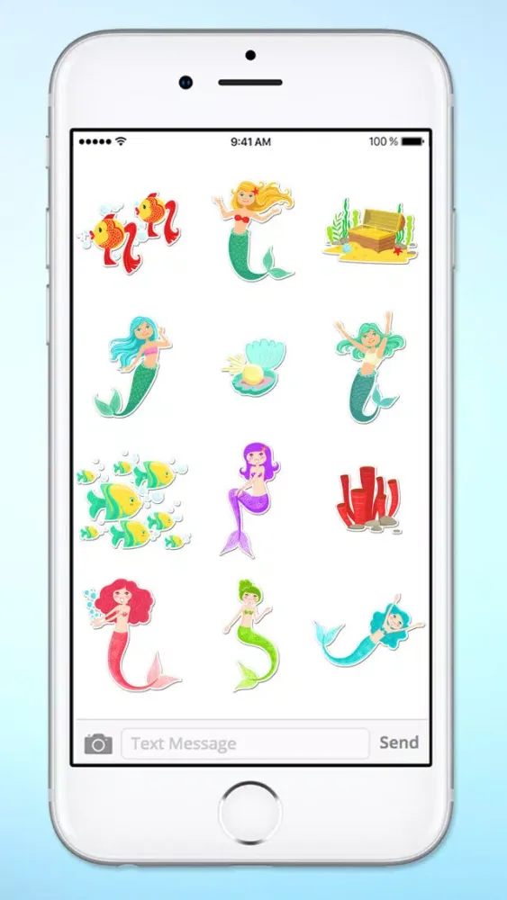 Magical Mermaids & Under Sea Friends Sticker Pack Screenshots