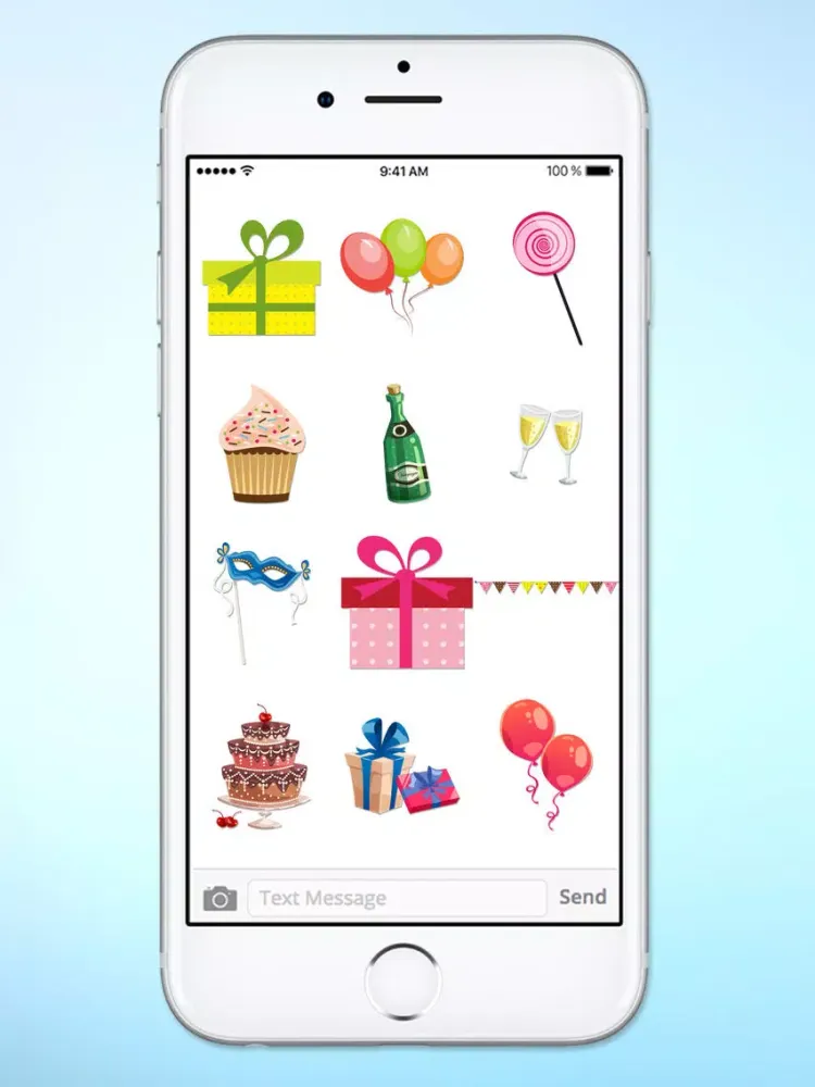 Party Birthday Celebration Sticker Pack iPad  Screenshots