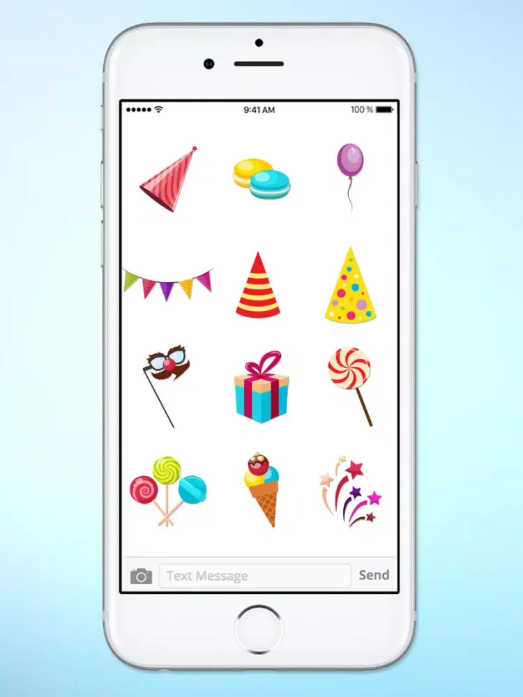 Party Birthday Celebration Sticker Pack iPad  Screenshots
