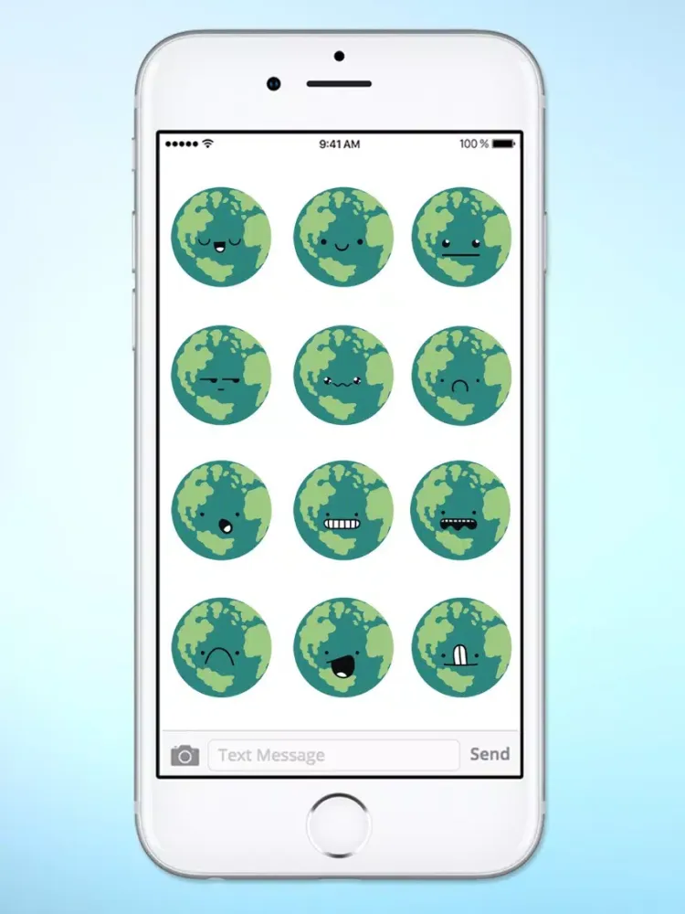 Capturas de tela do Planet Earth Emojis Emoticons Sticker Pack iPad 