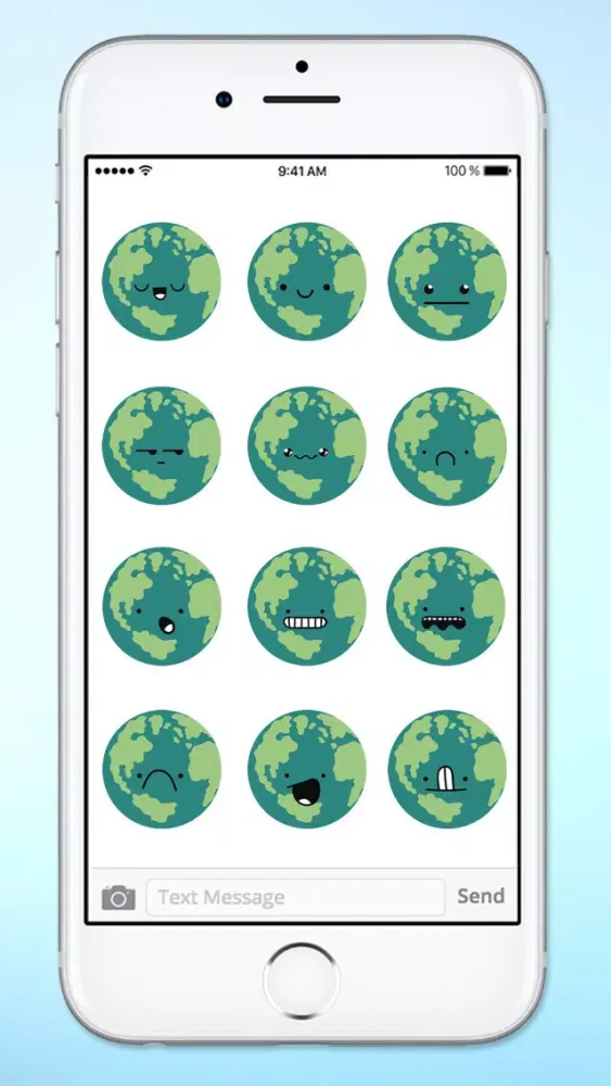 Capturas de tela do Planet Earth Emojis Emoticons Sticker Pack