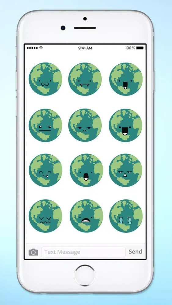Capturas de tela do Planet Earth Emojis Emoticons Sticker Pack