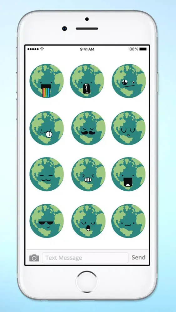 Capturas de tela do Planet Earth Emojis Emoticons Sticker Pack
