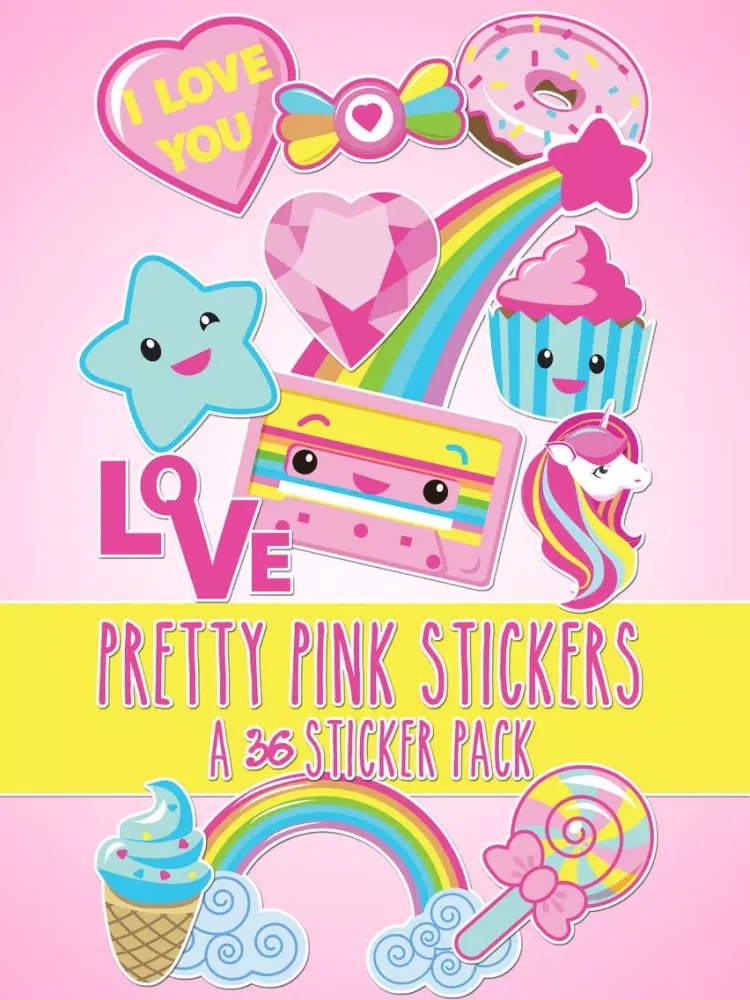 Captures d'écran de Pretty Pink Stickers Princess Sticker Pack iPad 