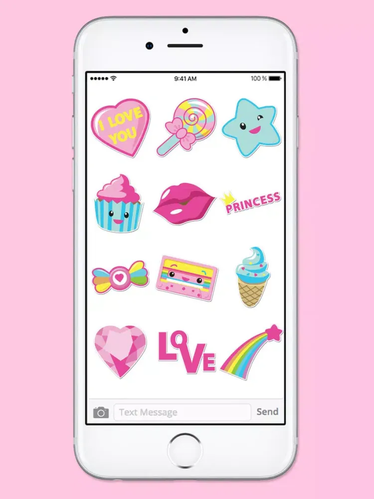 Captures d'écran de Pretty Pink Stickers Princess Sticker Pack iPad 