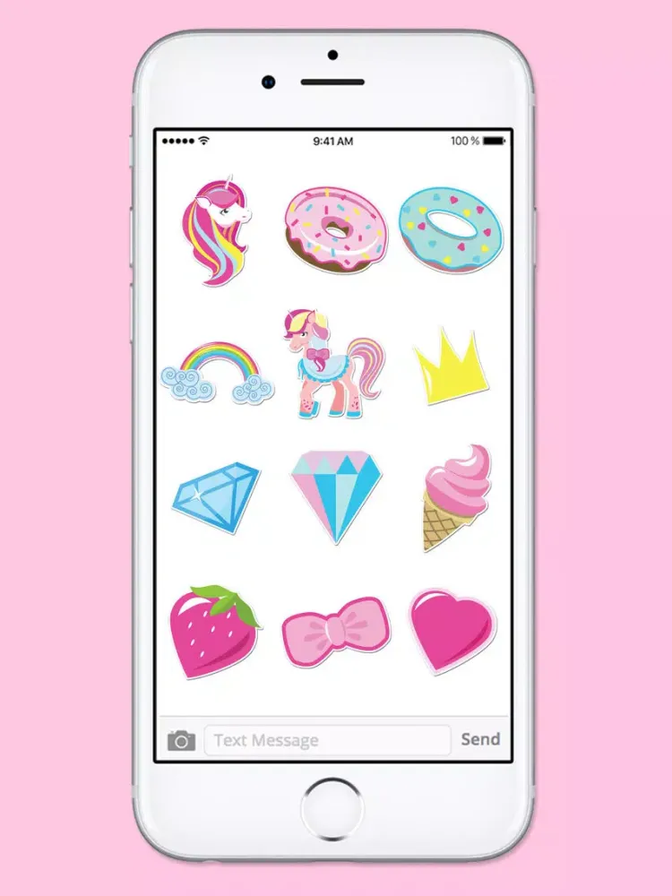 Captures d'écran de Pretty Pink Stickers Princess Sticker Pack iPad 