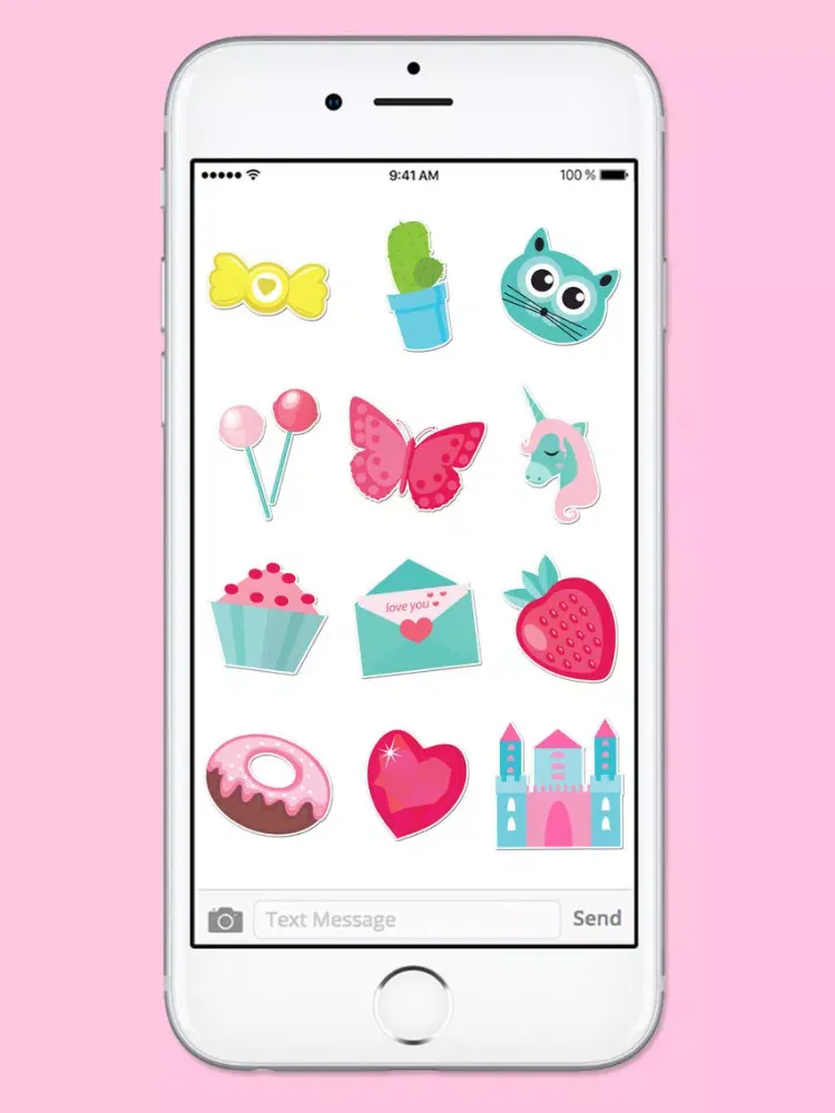Captures d'écran de Pretty Pink Stickers Princess Sticker Pack iPad 