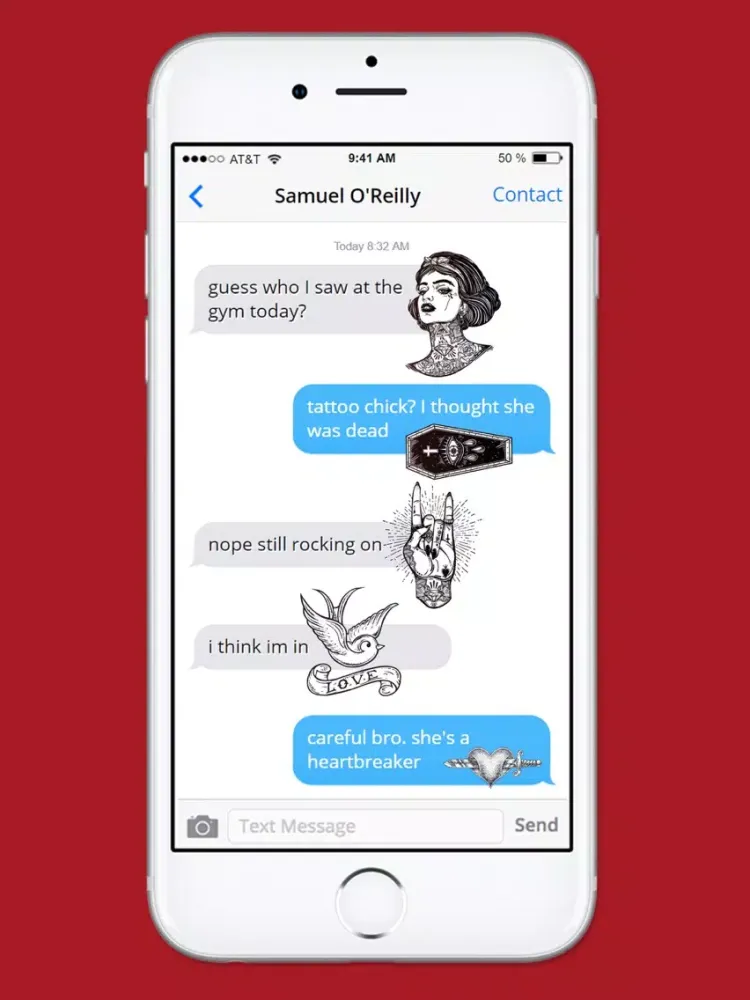 Retro Tattoo Art Sticker Pack iPad  Screenshots