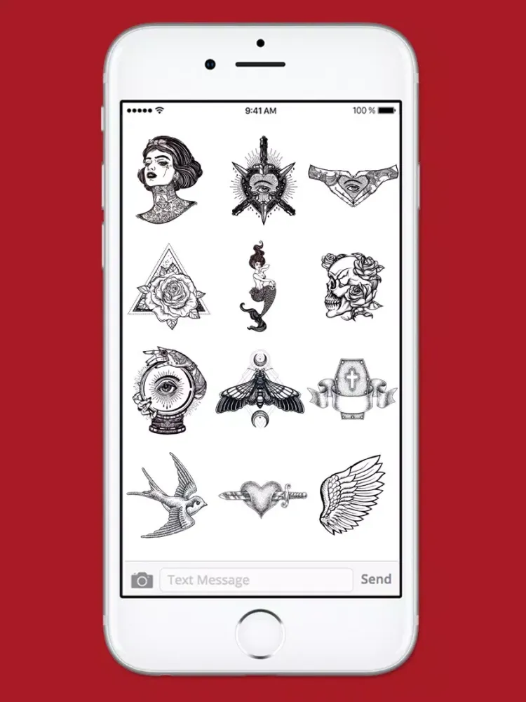 Retro Tattoo Art Sticker Pack iPad  Screenshots
