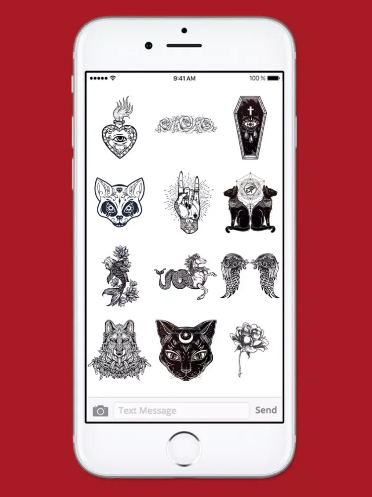 Retro Tattoo Art Sticker Pack iPad  Screenshots