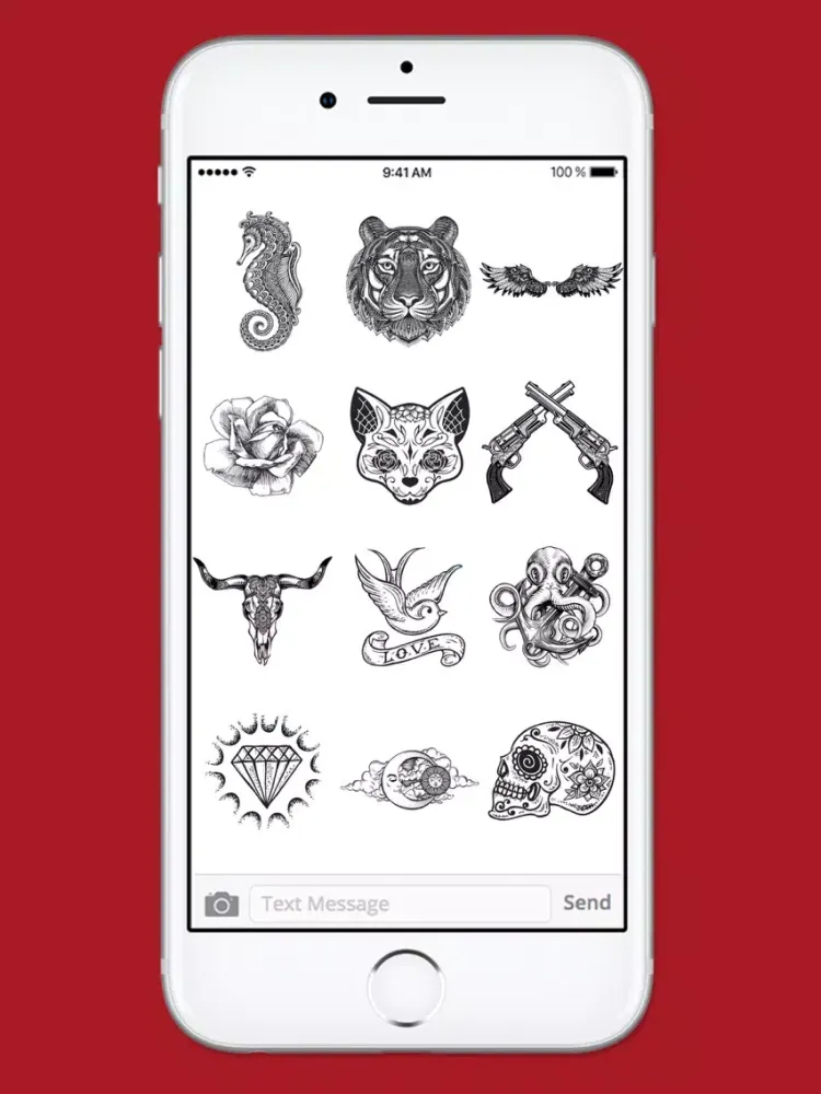 Retro Tattoo Art Sticker Pack iPad  Screenshots