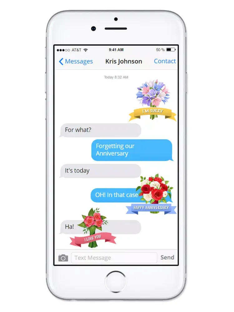 Send Flowers & Messages Sticker Pack iPad  Screenshots