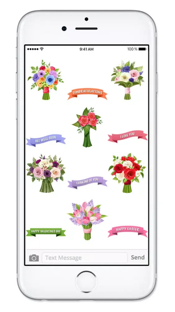 Send Flowers & Messages Sticker Pack Screenshots