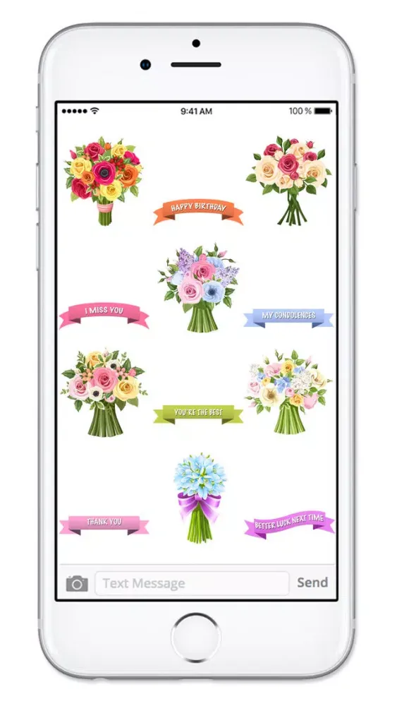 Send Flowers & Messages Sticker Pack Screenshots