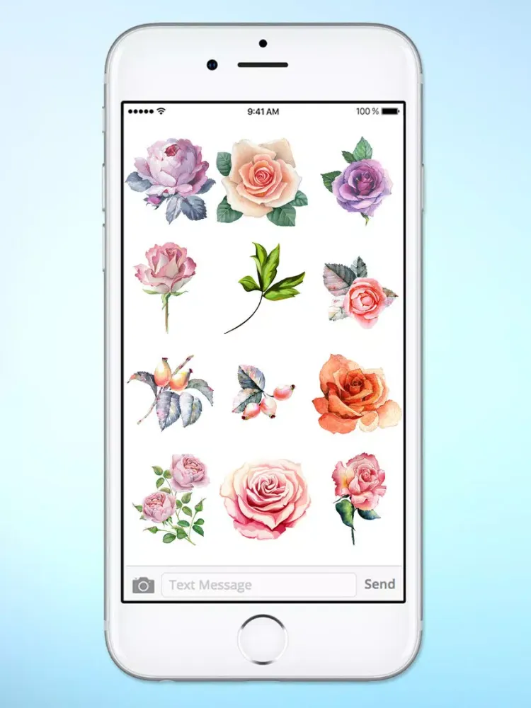 Send Roses Rose Stickers for iMessage iPad  Screenshots