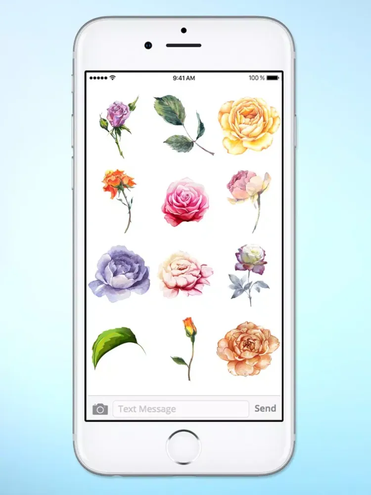 Send Roses Rose Stickers for iMessage iPad  Screenshots