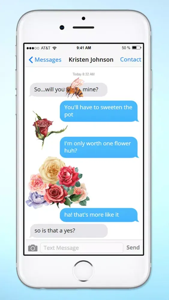 Send Roses Rose Stickers for iMessage Screenshots