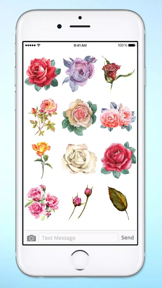 Send Roses Rose Stickers for iMessage Screenshots