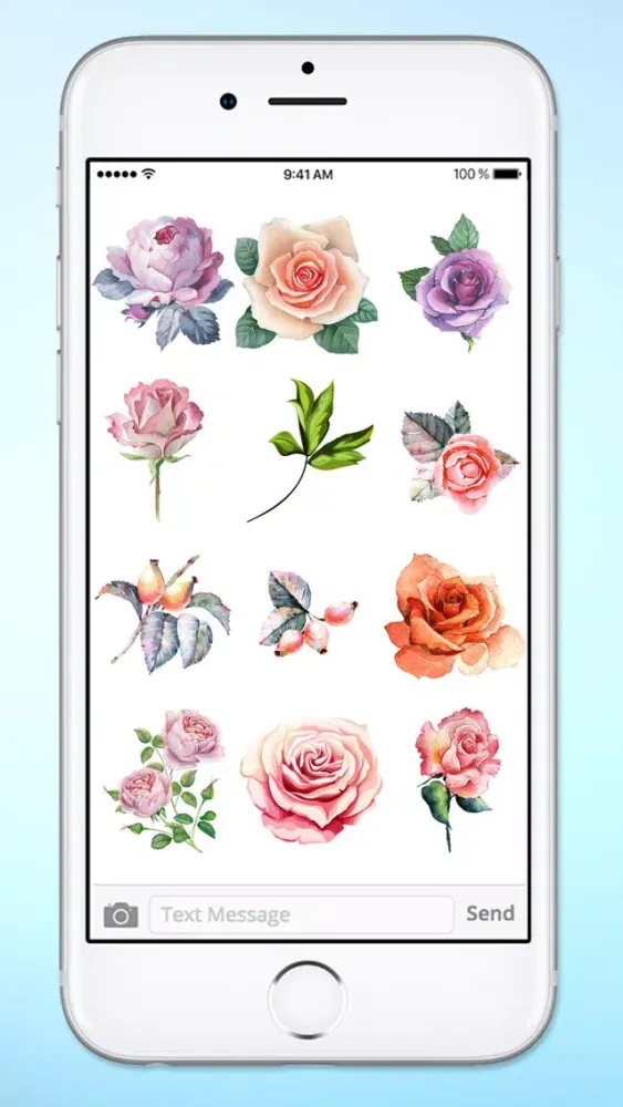Send Roses Rose Stickers for iMessage Screenshots