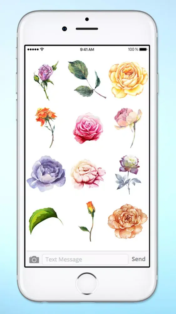Send Roses Rose Stickers for iMessage Screenshots