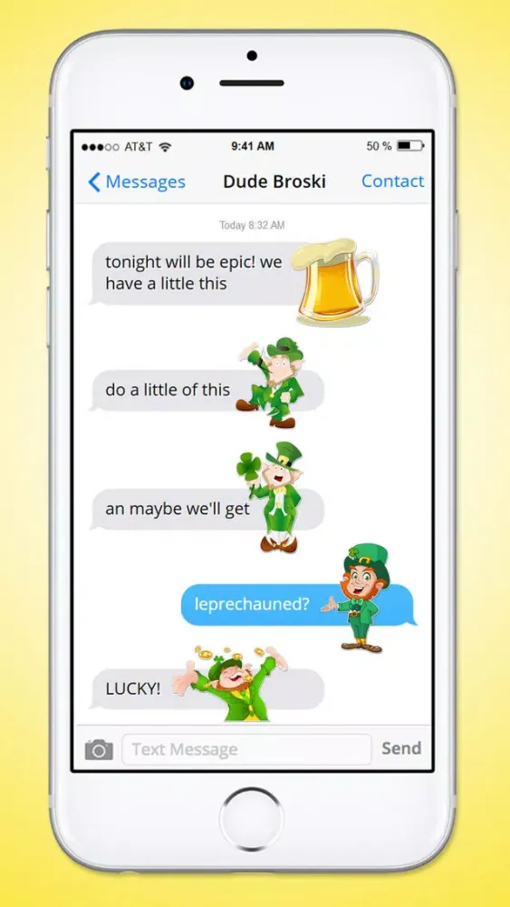 St Patricks Day Leprechaun and Beer Sticker Pack应用截图