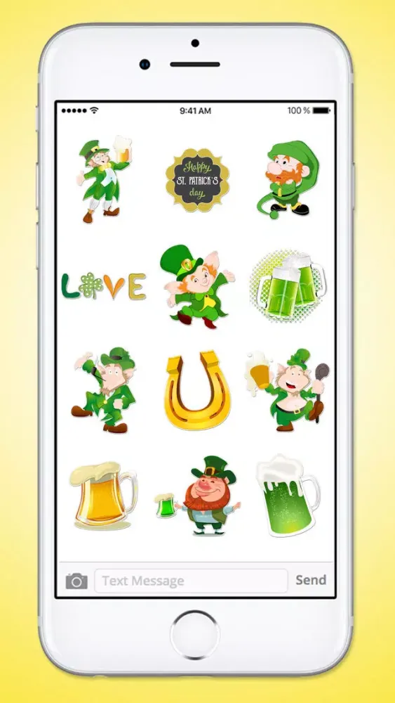 St Patricks Day Leprechaun and Beer Sticker Pack应用截图