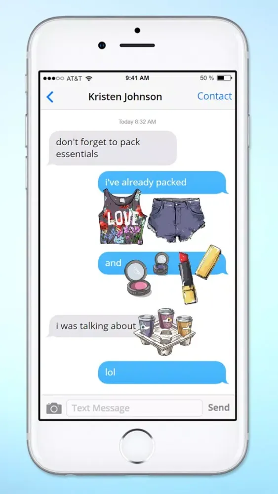 Zrzuty ekranu Stylish Girl Beauty and Fashion Sticker Pack 1