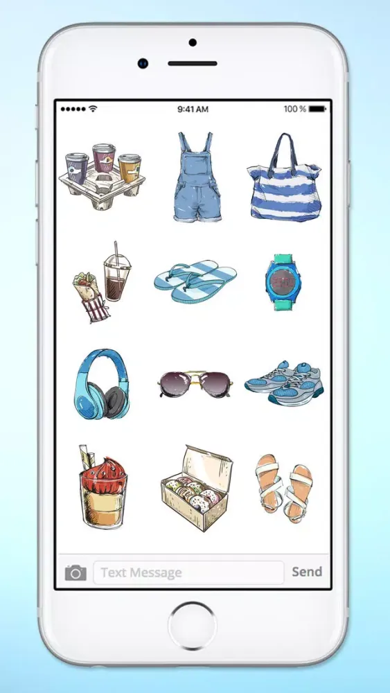 Zrzuty ekranu Stylish Girl Beauty and Fashion Sticker Pack 1