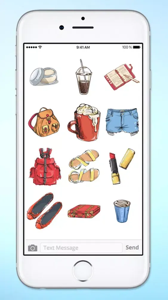 Zrzuty ekranu Stylish Girl Beauty and Fashion Sticker Pack 1