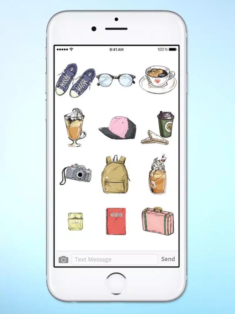 Stylish Girl Winter Fashion Sticker Pack iPad  Ekran Görüntüleri