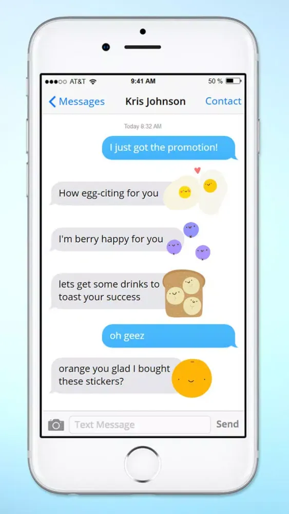Super Cute Food Sticker Pack Screenshots