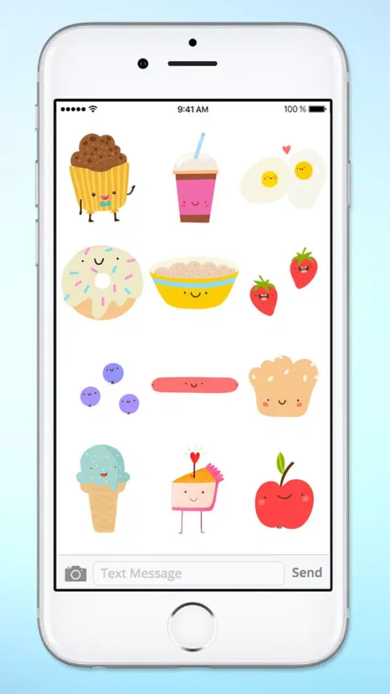 Super Cute Food Sticker Pack Screenshots