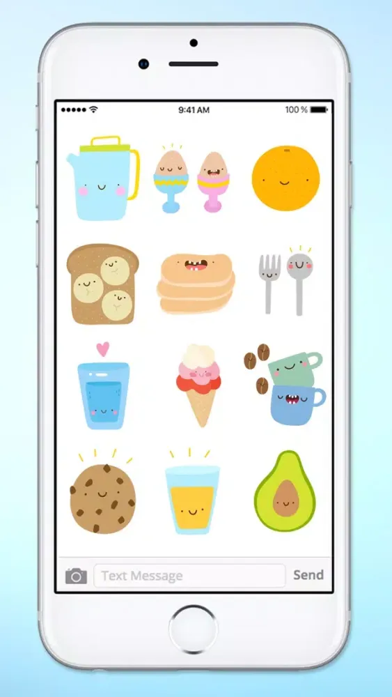 Super Cute Food Sticker Pack Screenshots