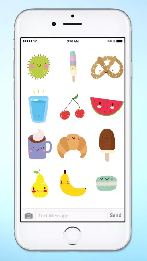 Super Cute Food Sticker Pack Screenshots