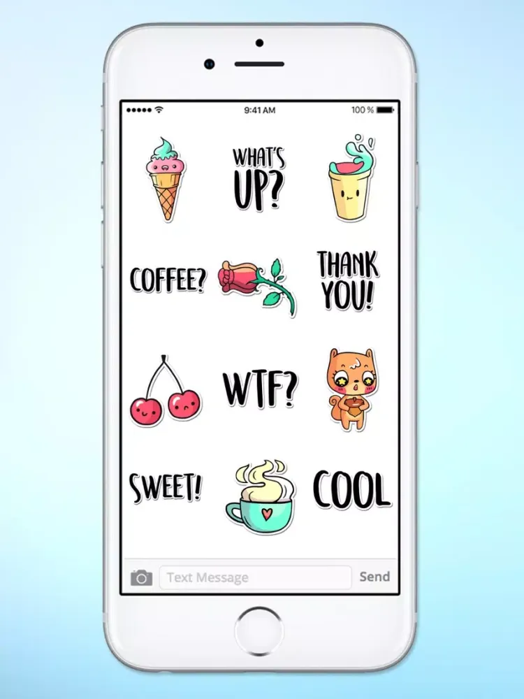 Capturas de pantalla de Super Happy Fun Sticker Pack 2 iPad 