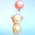 Teddy Bear Balloons Hearts & Butterflies Stickers