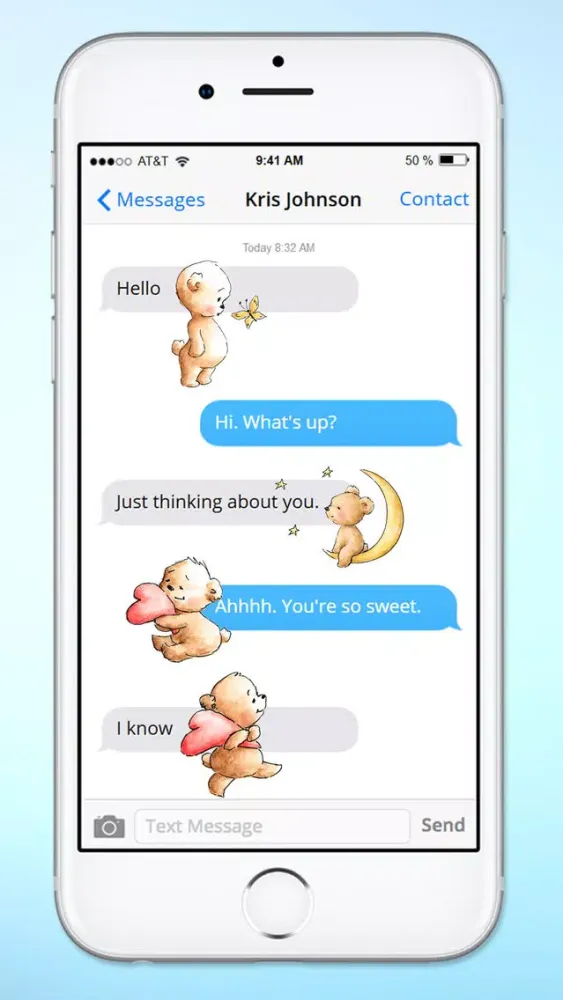 Capturas de tela do Teddy Bear Balloons Hearts & Butterflies Stickers