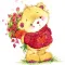 Teddy Bear Birthday and Love Sticker Pack