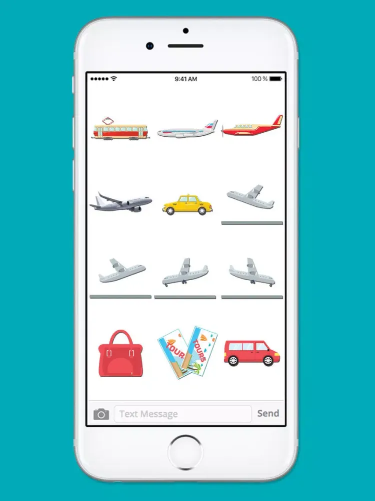 Screenshot di Vacation Travel & Transportation Sticker Pack iPad 